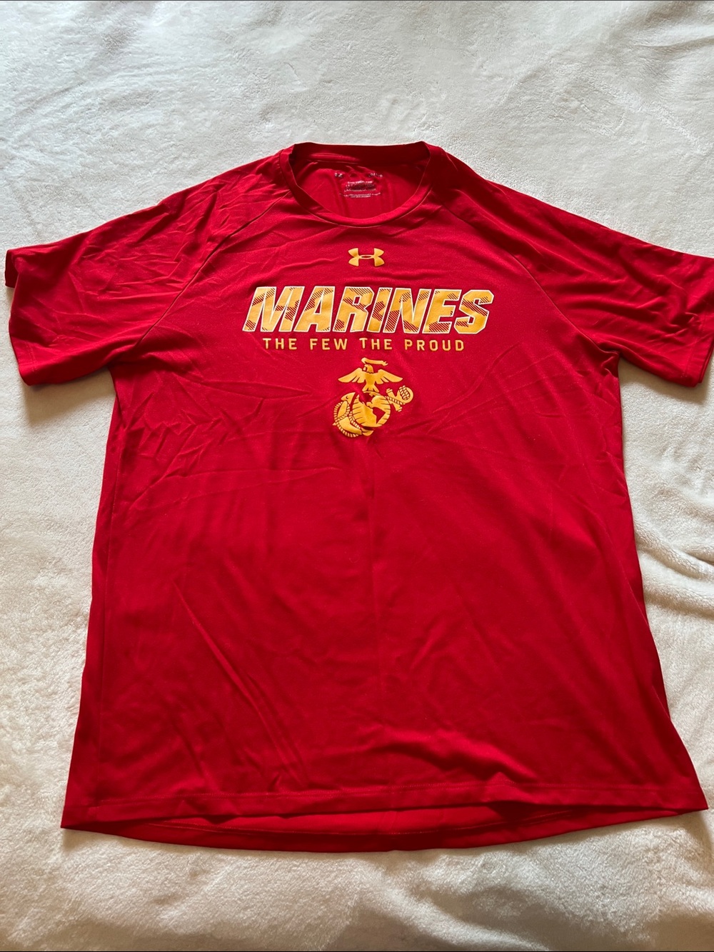 Under Armour Red Marines Graphic Short-Sleeve Tee